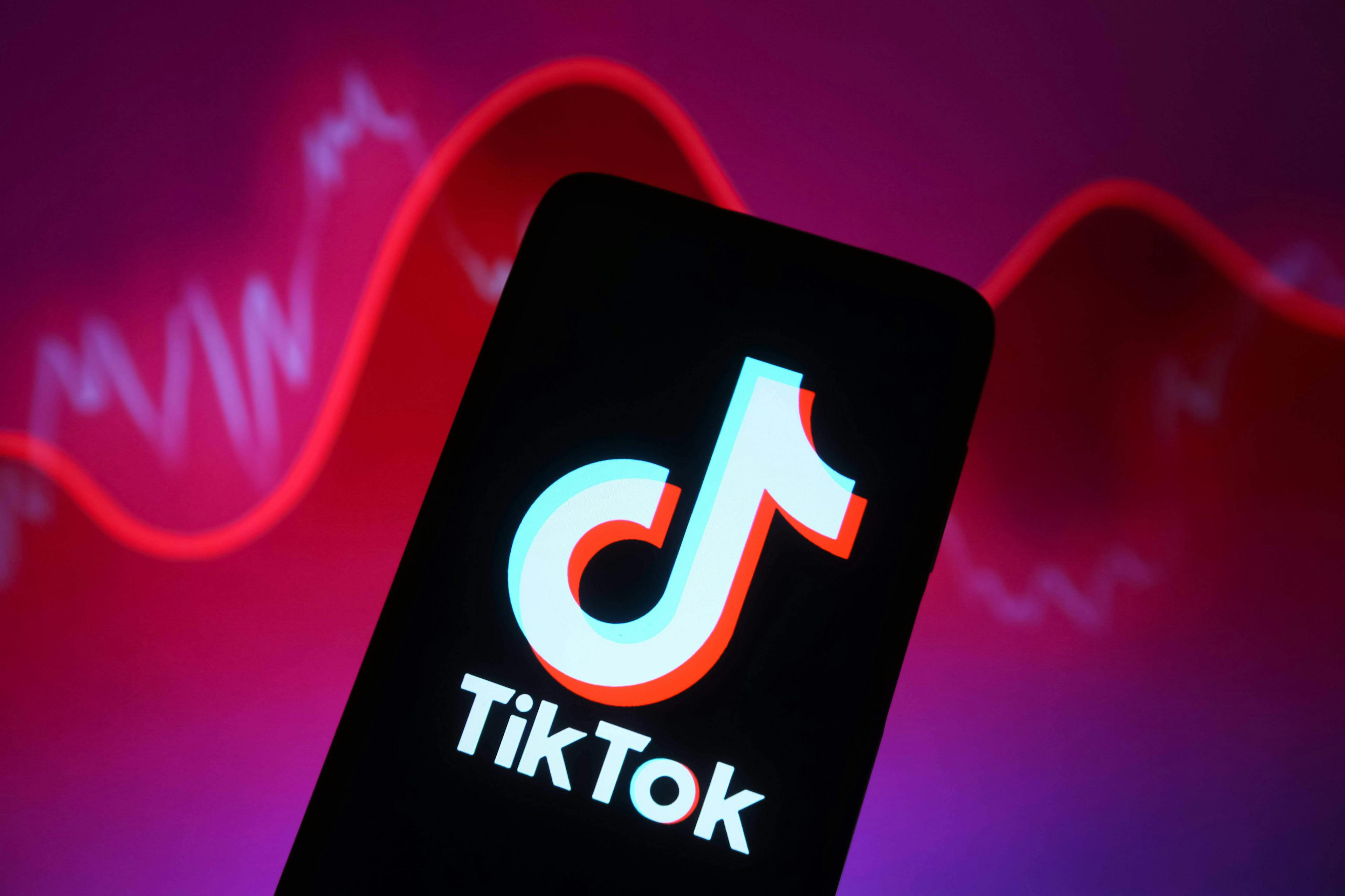 Photo illustration in Ukraine - March 05, 2024 In this photo illustration, a TikTok logo is seen displayed on a smartphone screen. 