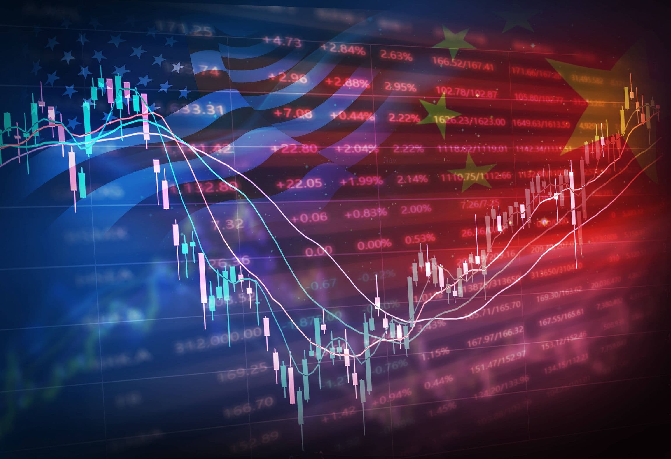 China Aktien, Aktienmarkt, Stocks: Financial stock market 