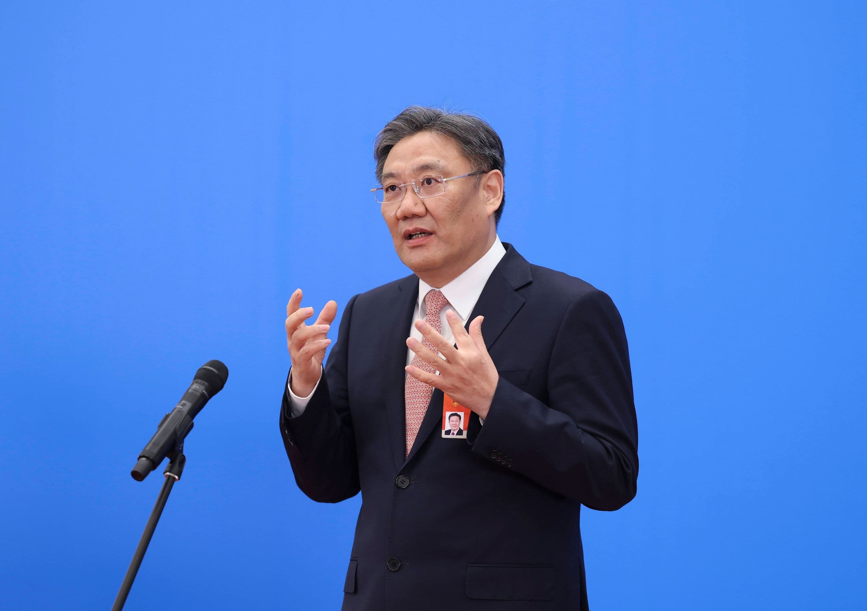China EU, Politik, Spannungen, Handelskrise, Zölle:  Der chinesische Handelsminister Wang Wentao 